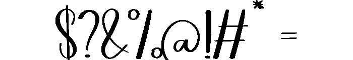 Calendar Font OTHER CHARS