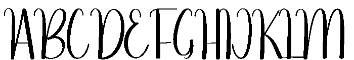 Calendar Font UPPERCASE