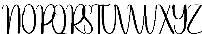 Calendar Font UPPERCASE