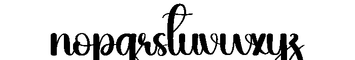 Calendar Font LOWERCASE