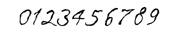 Caligraf 1435 Italic Font OTHER CHARS
