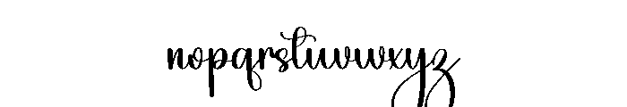 Calisa Beauty Font LOWERCASE