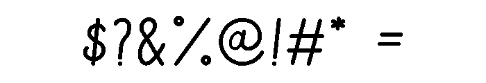 Calittra Font OTHER CHARS