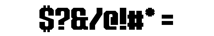 Call of Ops Duty II Font OTHER CHARS