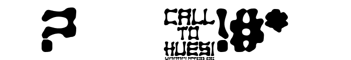 Call to Huesi Font OTHER CHARS