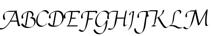 Calligram Personal Font UPPERCASE
