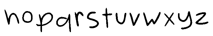 Calligraphy Of Adonai Regular Font LOWERCASE