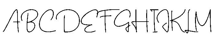 Calligraphy Present Font UPPERCASE