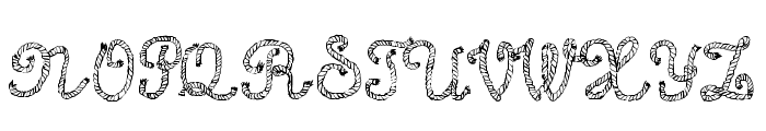 Calligraphy Rope Font UPPERCASE