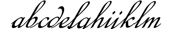 Calligraphy Script Font LOWERCASE