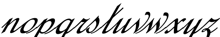 Calligraphy Script Font LOWERCASE