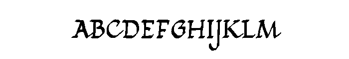 Calligraphy-Unicase Font UPPERCASE