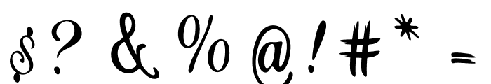 CalligraphyStye Font OTHER CHARS