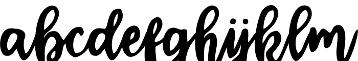 CalligraphyStye Font LOWERCASE