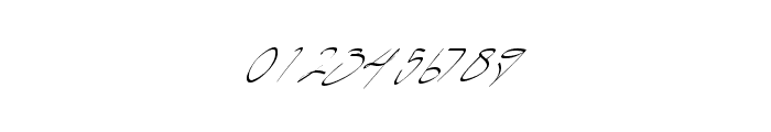 Callihgra Free Regular Font OTHER CHARS