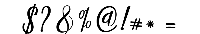 CallisaScript Font OTHER CHARS