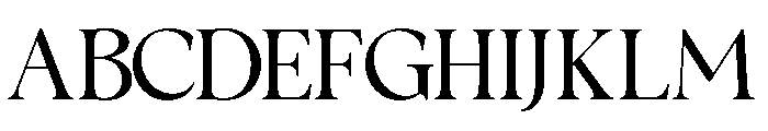 Calm Serif Font UPPERCASE