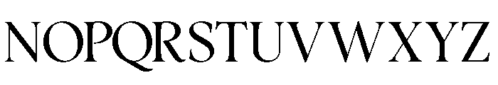 Calm Serif Font UPPERCASE