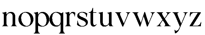 Calm Serif Font LOWERCASE
