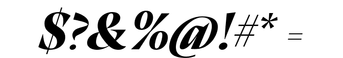 Calvino Grande Trial Extrabold Italic Font OTHER CHARS