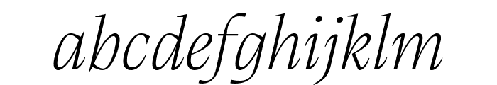 Calvino Grande Trial Extralight Italic Font LOWERCASE