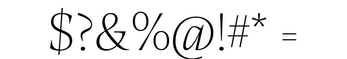 Calvino Grande Trial Extralight Font OTHER CHARS