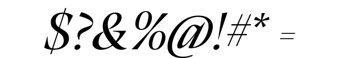 Calvino Grande Trial Italic Font OTHER CHARS