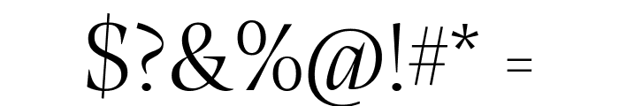 Calvino Grande Trial Light Font OTHER CHARS