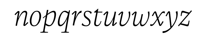 CalvinoTrial Extralight Italic Font LOWERCASE