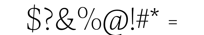 CalvinoTrial Extralight Font OTHER CHARS