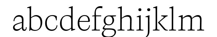CalvinoTrial Extralight Font LOWERCASE