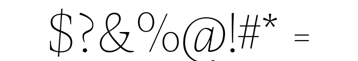 CalvinoTrial Thin Font OTHER CHARS