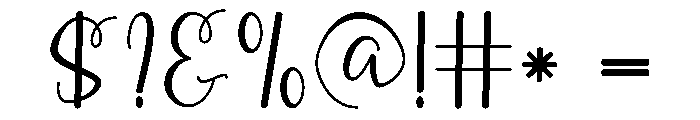 Camelia2 Font OTHER CHARS