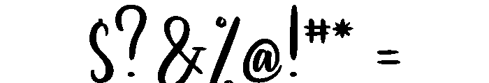 Camellia in Easter Font OTHER CHARS