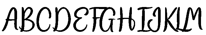 Camellia in Easter Font UPPERCASE