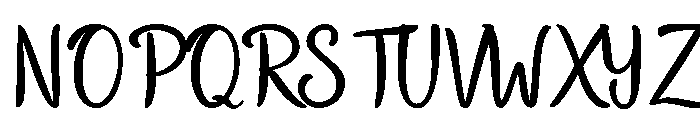 Camellia in Easter Font UPPERCASE