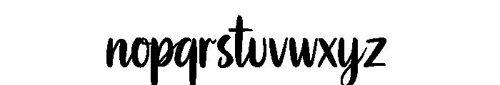 Camellia in Easter Font LOWERCASE