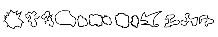 Camosport Outline Font LOWERCASE
