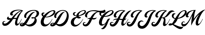 Campana Script PERSONAL USE Regular Font UPPERCASE