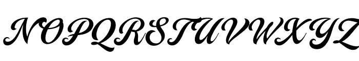 Campana Script PERSONAL USE Regular Font UPPERCASE