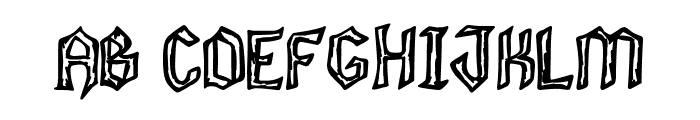 Canada Gothic Font UPPERCASE