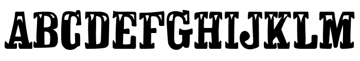 Canadian Western Font UPPERCASE