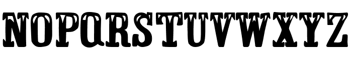 Canadian Western Font UPPERCASE