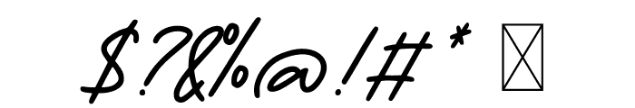 Candelia Regular Font OTHER CHARS