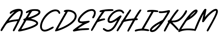 Candelia Regular Font UPPERCASE