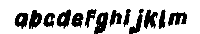 Candle Light Bold Italic Font LOWERCASE