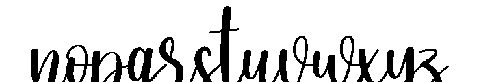 Candle Font LOWERCASE