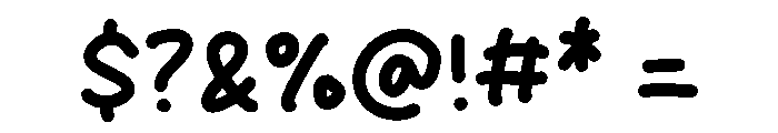 Candy Sindy Font OTHER CHARS