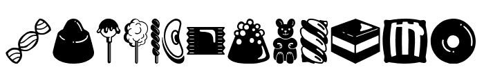 Candy icons Font LOWERCASE