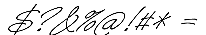 Caneta Script PERSONAL USE Regular Font OTHER CHARS